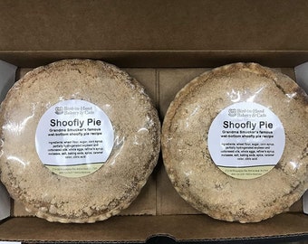 AmishTastes Bird-in-Hand Bakery & Café Homemade, Wet-Bottom Shoofly Pie