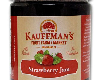 Kauffman's All-Natural Strawberry Jam, 18 Oz. Jar