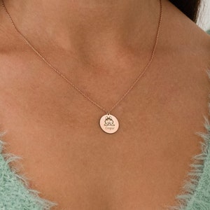 Personalized Dog Figure Necklace - 925 Silver Custom Dog Charm Necklace - Customized Dog Name Pendant - Animal Necklace