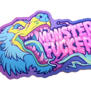 Monster Fucker Holographic Vinyl Sticker - Etsy