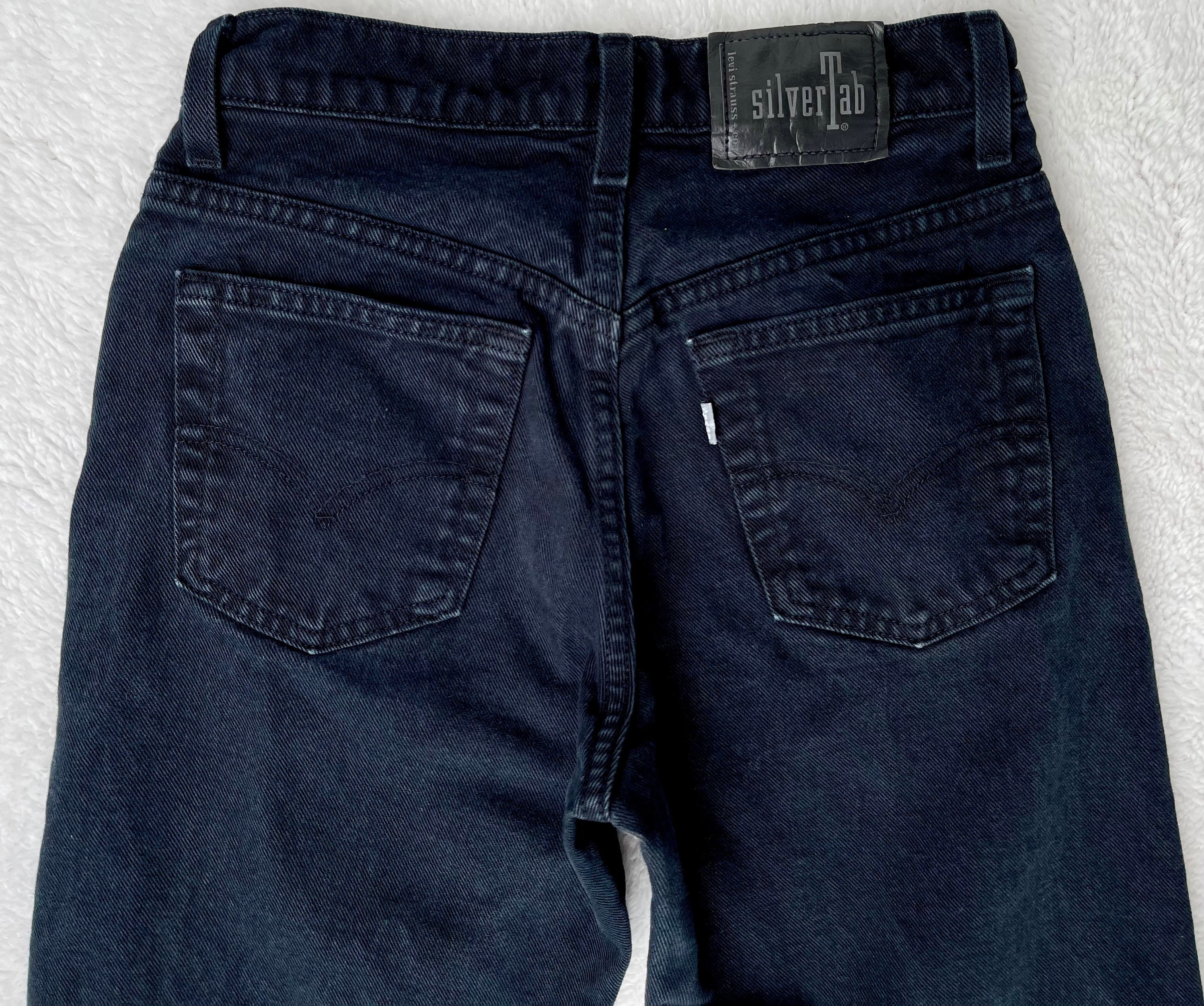 Vintage Levi’s SilverTab Baggy Blue Denim Jeans Pants Silver Tab Size ...