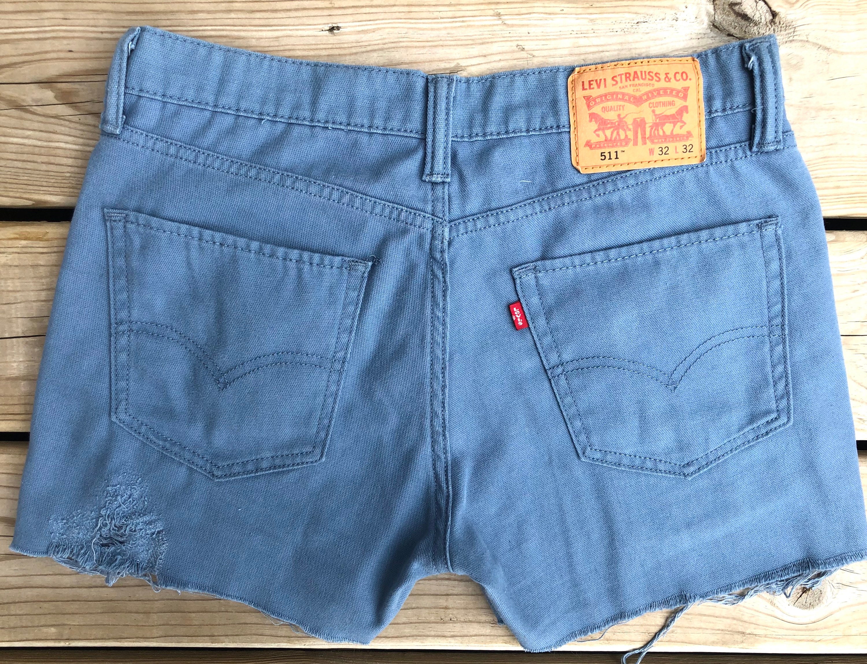 Blue Levi Shorts Waist 32 | Etsy Ireland