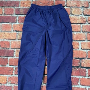 Blue Side striped pants Baggy Track Pants, swishy pants 90s