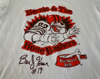 Vintage 80s Cleveland Browns Bernie Kosar Bone Bashers T Etsy