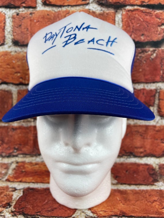 Vintage Daytona Beach Trucker Mesh Snapback Hat, … - image 1