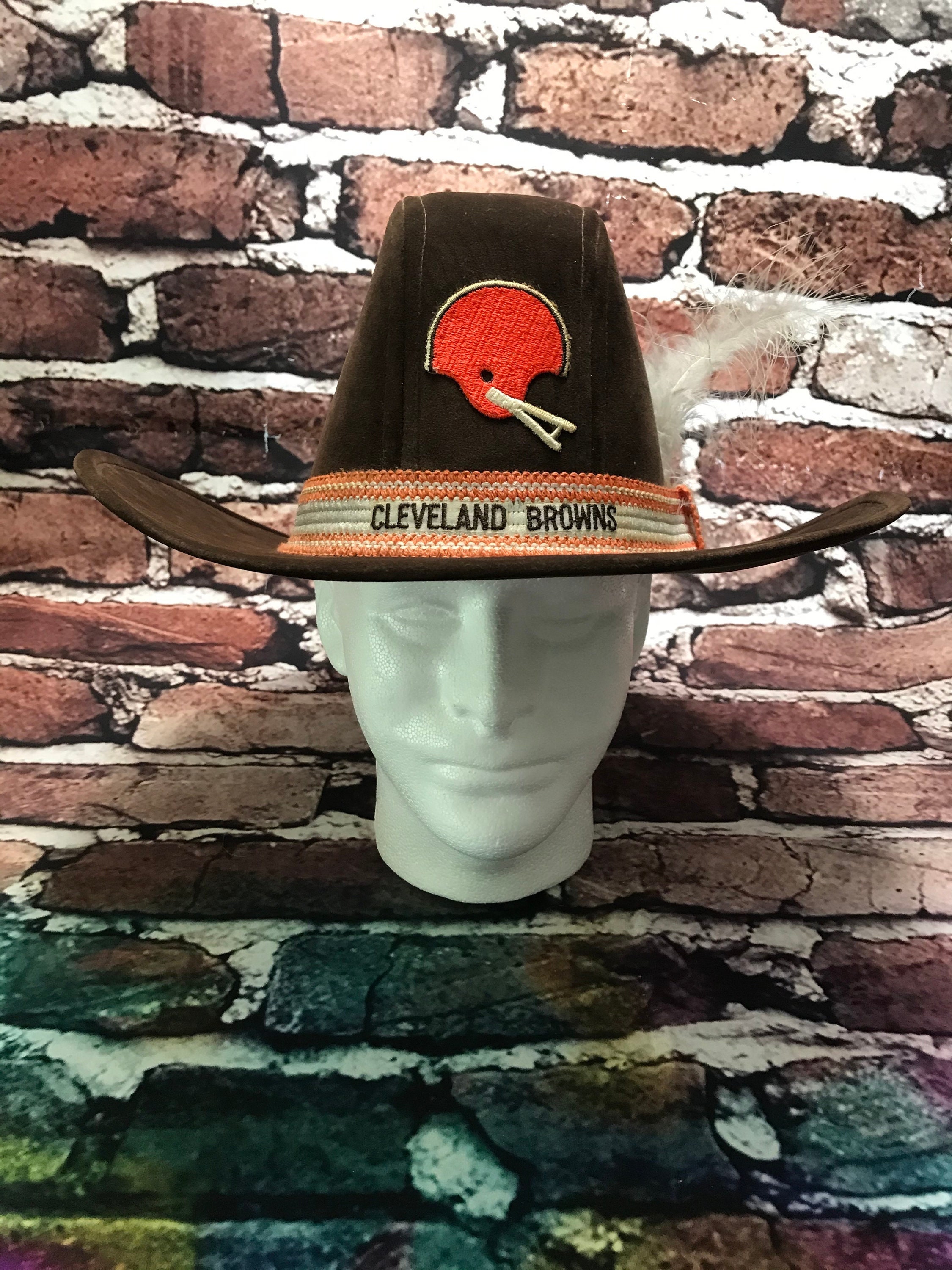 Vintage 80s Cleveland Browns Western Style Cowboy Hat Vintage Cowboy Hat Cleveland Dawg Pound Vintage CLE Etsy Norway