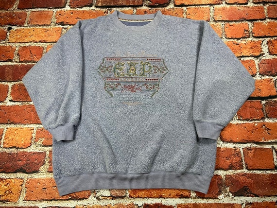 Vintage Express Embroidered Sweatshirt - image 1