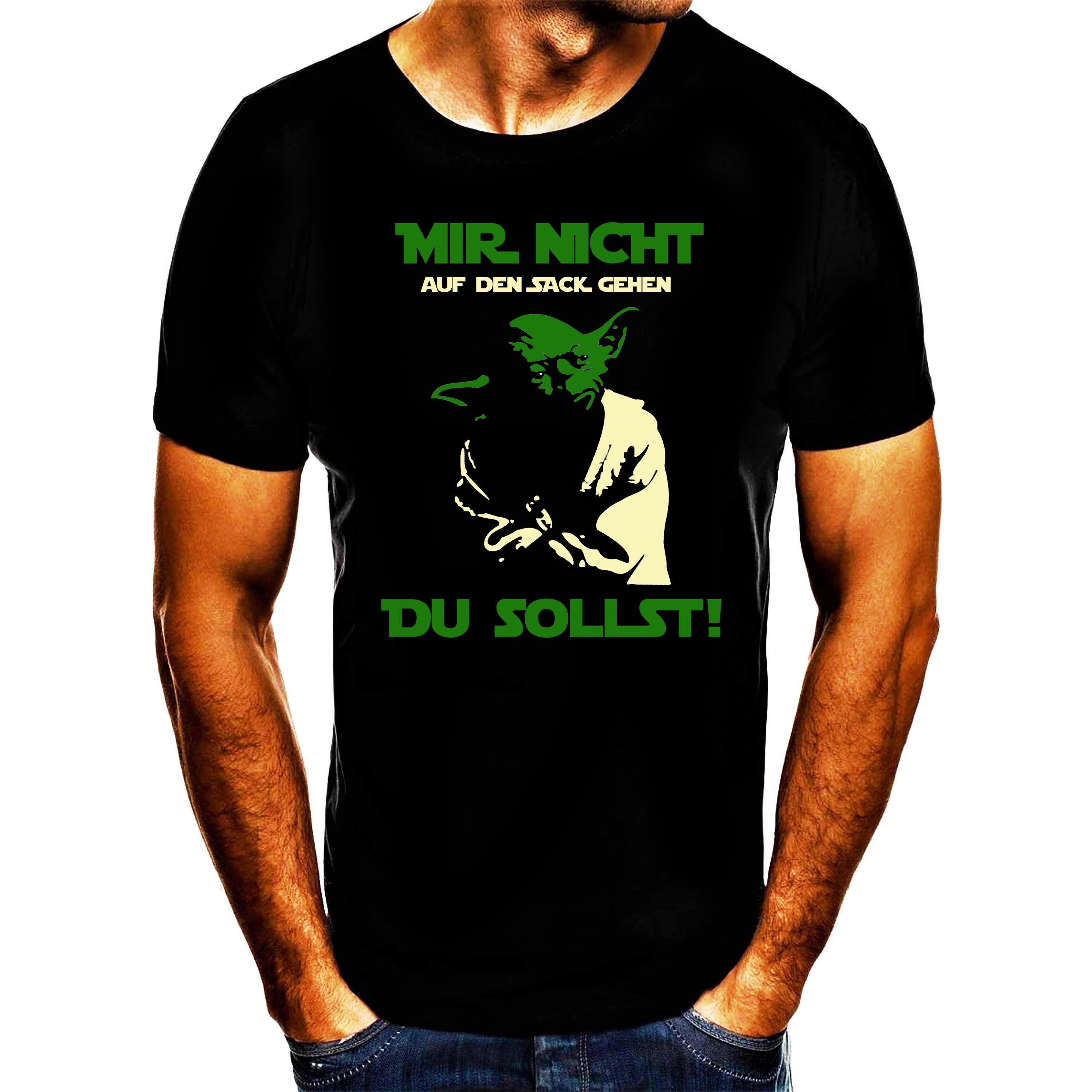 Mir Nicht Auf Den Sack Gehen Du Sollst Du mir nicht auf den Sack gehen sollst Yoda Print T-Shirt - Etsy.de