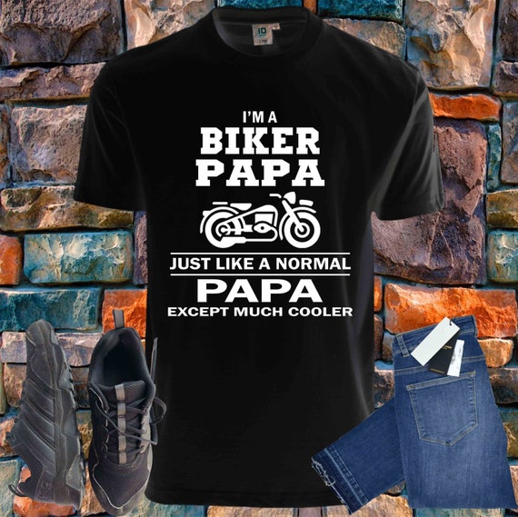 biker papa t shirt