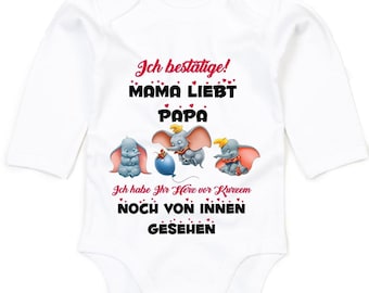 Shirtbude Ich Bin die süße Version von Mama Langarm rosé Familien Babybody