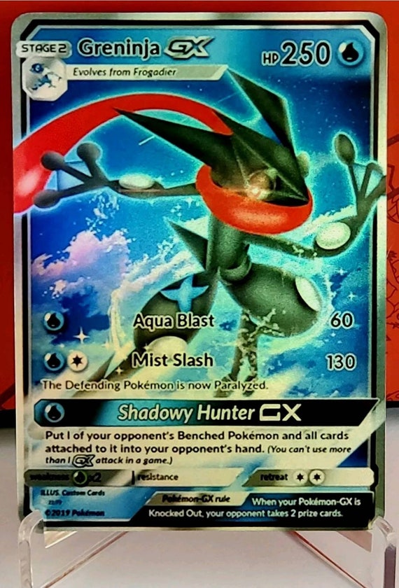 Legendary Rare Shiny Pokemon Greninja Gx Full Art Holographic Etsy Legendary Rare Shiny Pokemon Greninja Gx Full Art Holographic Etsy