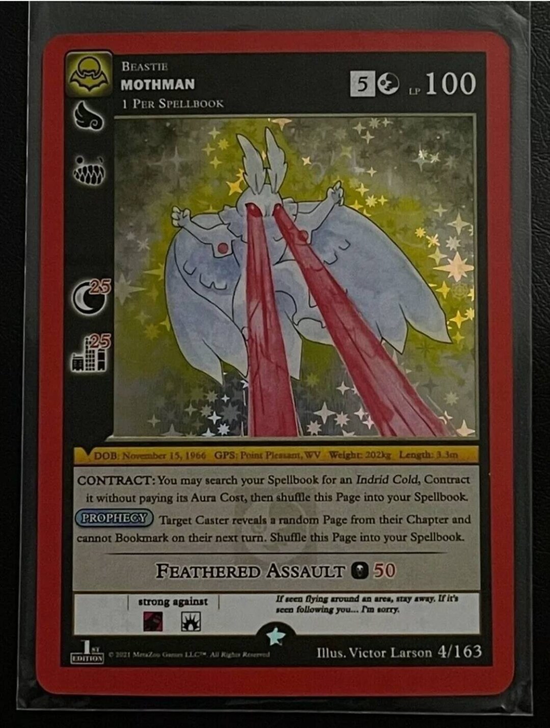 Metazoo 1st EDITION NIGHTFALL MOTHMAN Full Holo Nm/m Card Pack - Etsy Hong  Kong