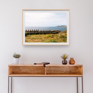 Spain Ocean Print, Travel Art Print, Photography Spain Print, Modern Minimalist Art Printable Wall Decor, Travel Wall Art, Galicia, Fortress