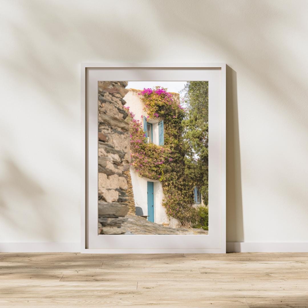 Mediterranean Home Photography Print, Coastal Wall Art (digital ...