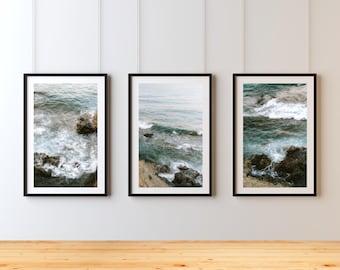Mediterranean Sea Photography Set, Coastal Spain Art (Digital Download)