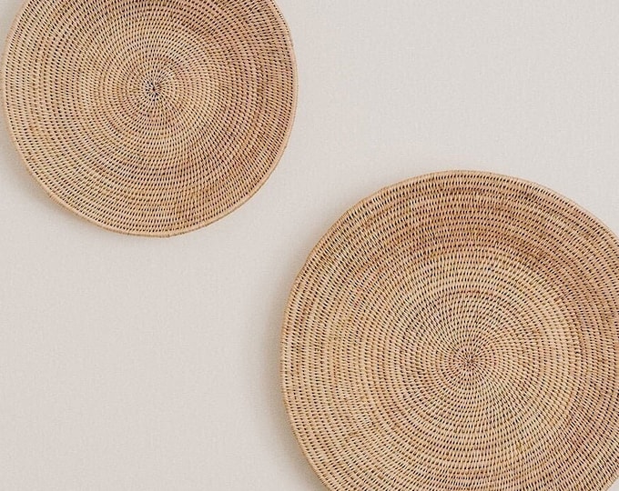Woven makenge wall baskets