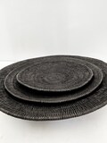 Woven Makenge wall baskets in black product logo