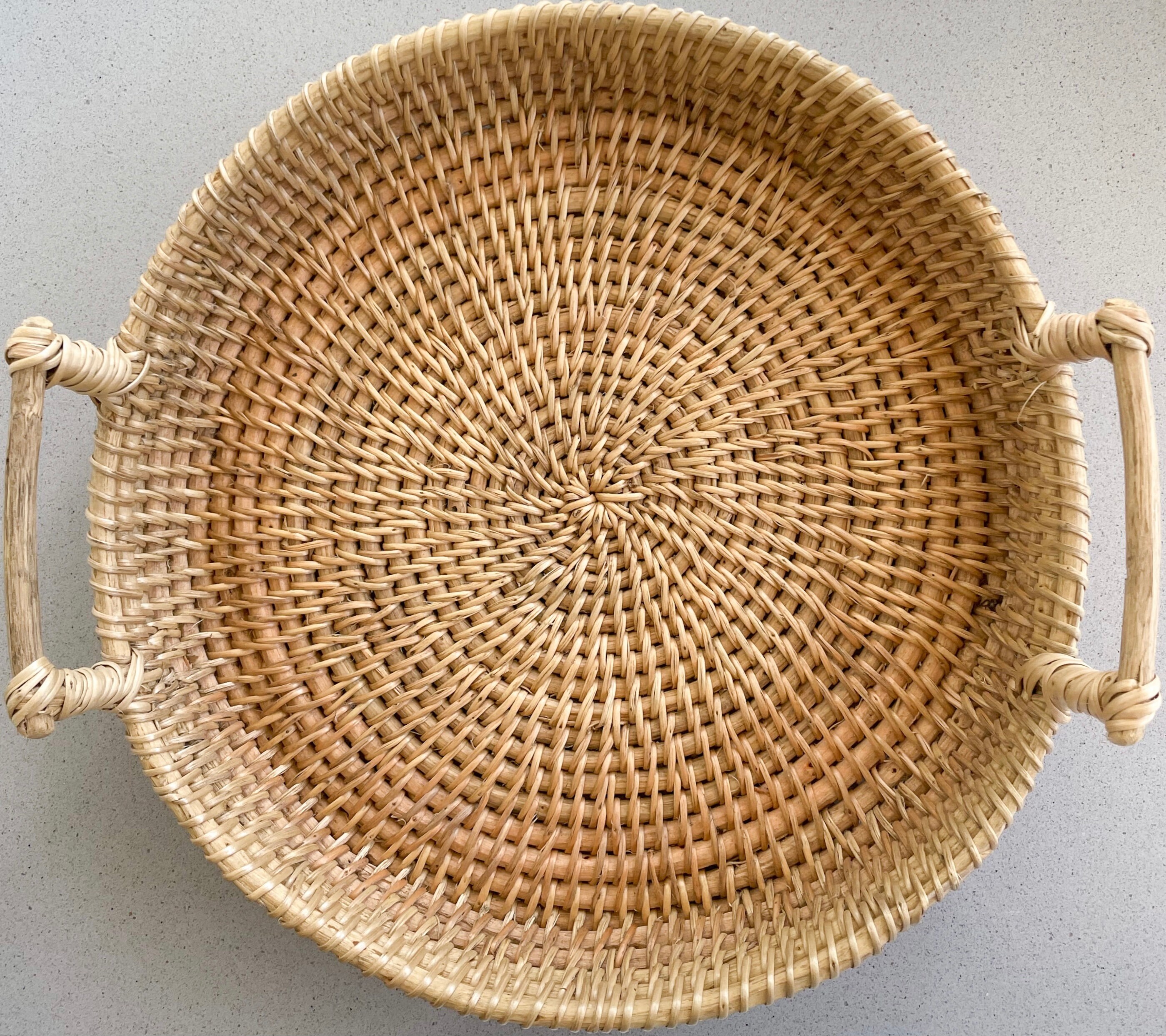 Decorative Round Basket Tray Coffee Table Tray Bathroom Etsy