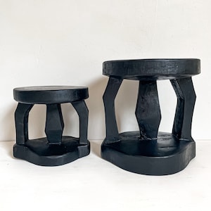African Tonga stool black