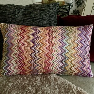 AUTHENTIC MISSONI FABRIC John 170 rectangular cushion cover ca 50x50cm 20x20 inch 100/% sateen