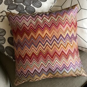AUTHENTIC MISSONI FABRIC John 170 rectangular cushion cover ca 50x50cm 20x20 inch 100/% sateen