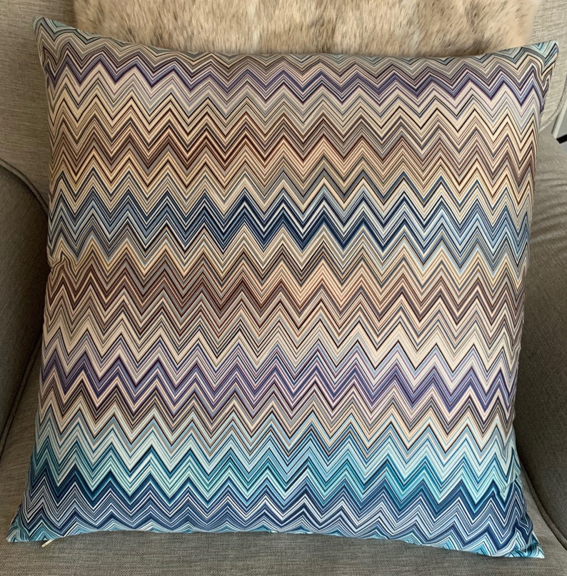 AUTHENTIC MISSONI FABRIC John 170 rectangular cushion cover ca 50x50cm 20x20 inch 100/% sateen