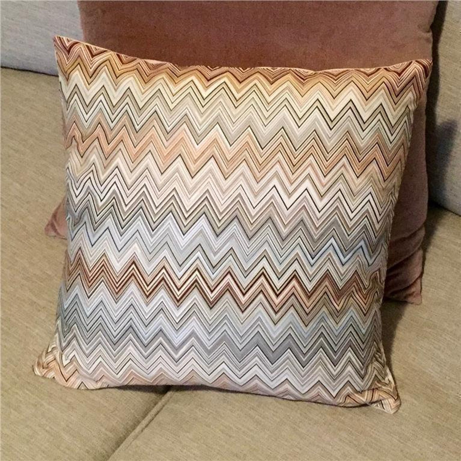 AUTHENTIC MISSONI FABRIC John 160 Rectangular Cushion Cover Ca Etsy