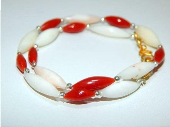 Red Coral Japanes White Coral Smooth Beads Dew Drope Shape 4x5.mm Approx 12"Inches Natural Top Quality Wholesale Price .