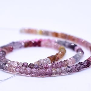 Multi Spinel Faceted Rondelle Beads Tyre Shape 3.MM Approx 14&quot;inches Natural Top Quality Wholesale Price
