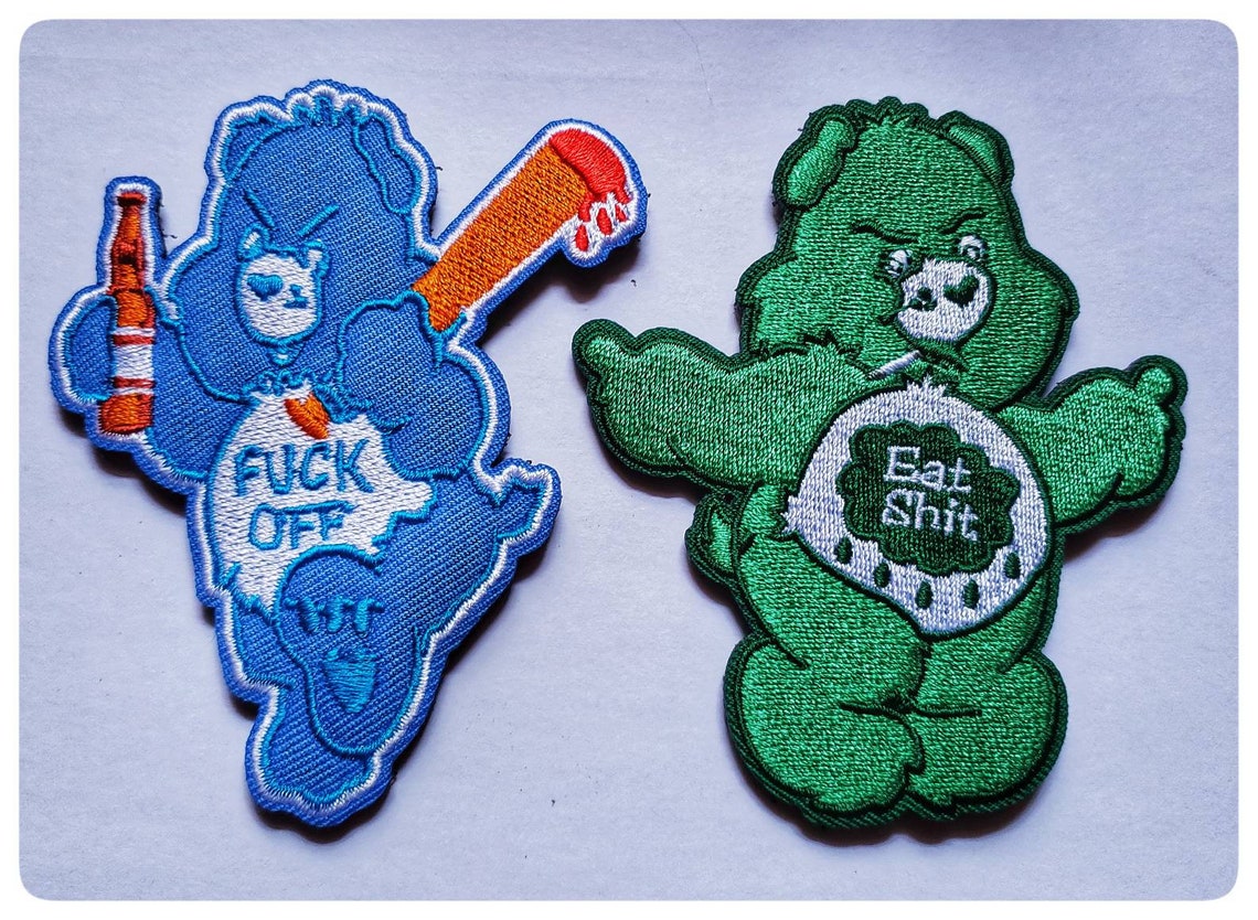Lustige Bär Moral Patches Aufkleber Klettverschluss Etsy