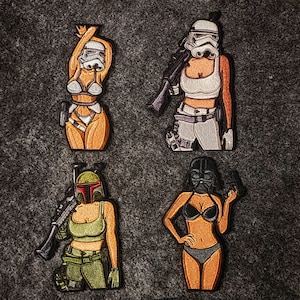 Star Wars Girl sexy Morale Patch stormtrooper comics military awesome funny