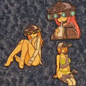 Animemeisje Gun Bunny sexy moreel patch comics militair geweldig grappig tactisch