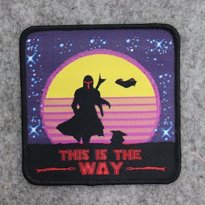 This is the Way Woven Embroidered and Woven Mando Child Morale Patch