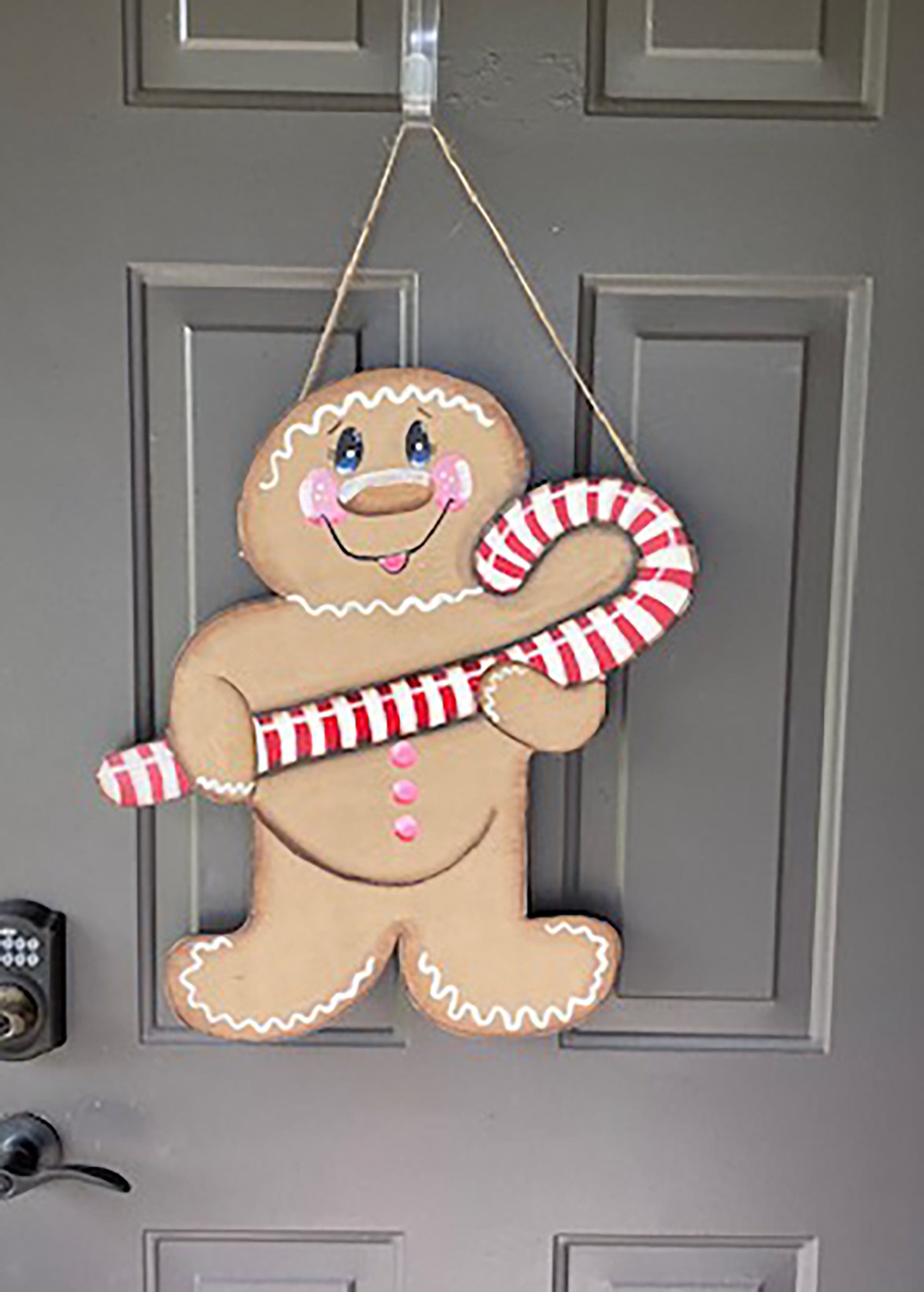 Gingerbread Man Door hangerChristmas Door Decor Etsy