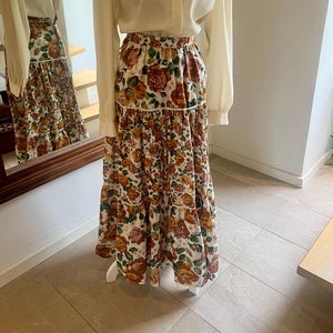 Vintage Long Skirts Etsy UK