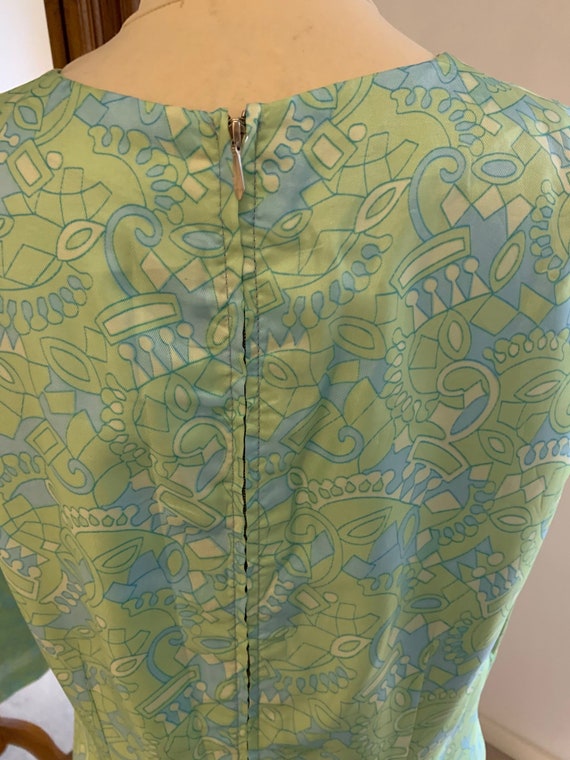 Vintage green 60s dress whith matching jacket, Ma… - image 4