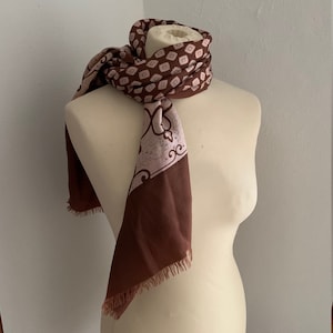Vintage 1970s silk scarf