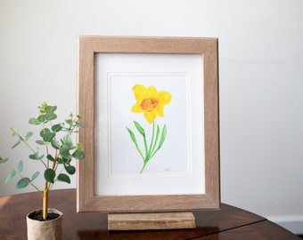 Molly Suzanne Co | Daffodil Print | Spring Print | Spring Painting | 8x10 Print