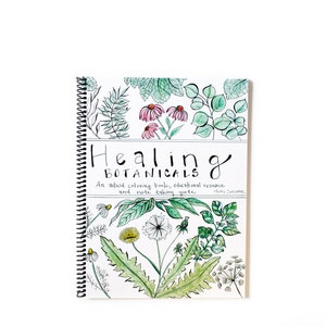Healing Botanicals: Adult Coloring Book