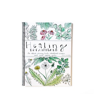 Molly Suzanne Co | Healing Botanicals Adult Coloring Book | Best Selling Book