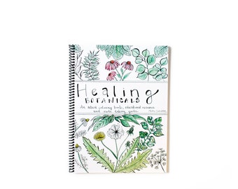 Healing Botanicals: Adult Coloring Book