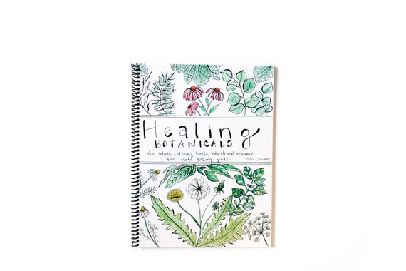 Molly Suzanne Co Healing Botanicals Adult Coloring Book Best