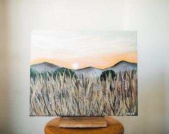 Molly Suzanne Co | Wheat Fields | 16x20 Acrylic on Canvas | Original
