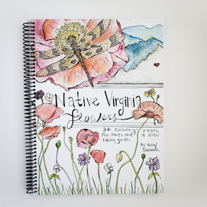 Molly Suzanne Co | Native Virginia Flowers Coloring Book | Adult Coloring Books