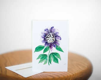 Molly Suzanne Co | Passion Flower Card | Floral Stationary