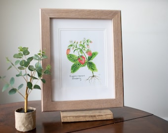 Molly Suzanne Co | Strawberry print | 8x10 | Spring Print