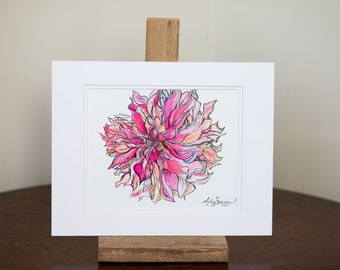 Labyrinth Flower Print | Botanical Inspired Prints | Molly Suzanne Co.