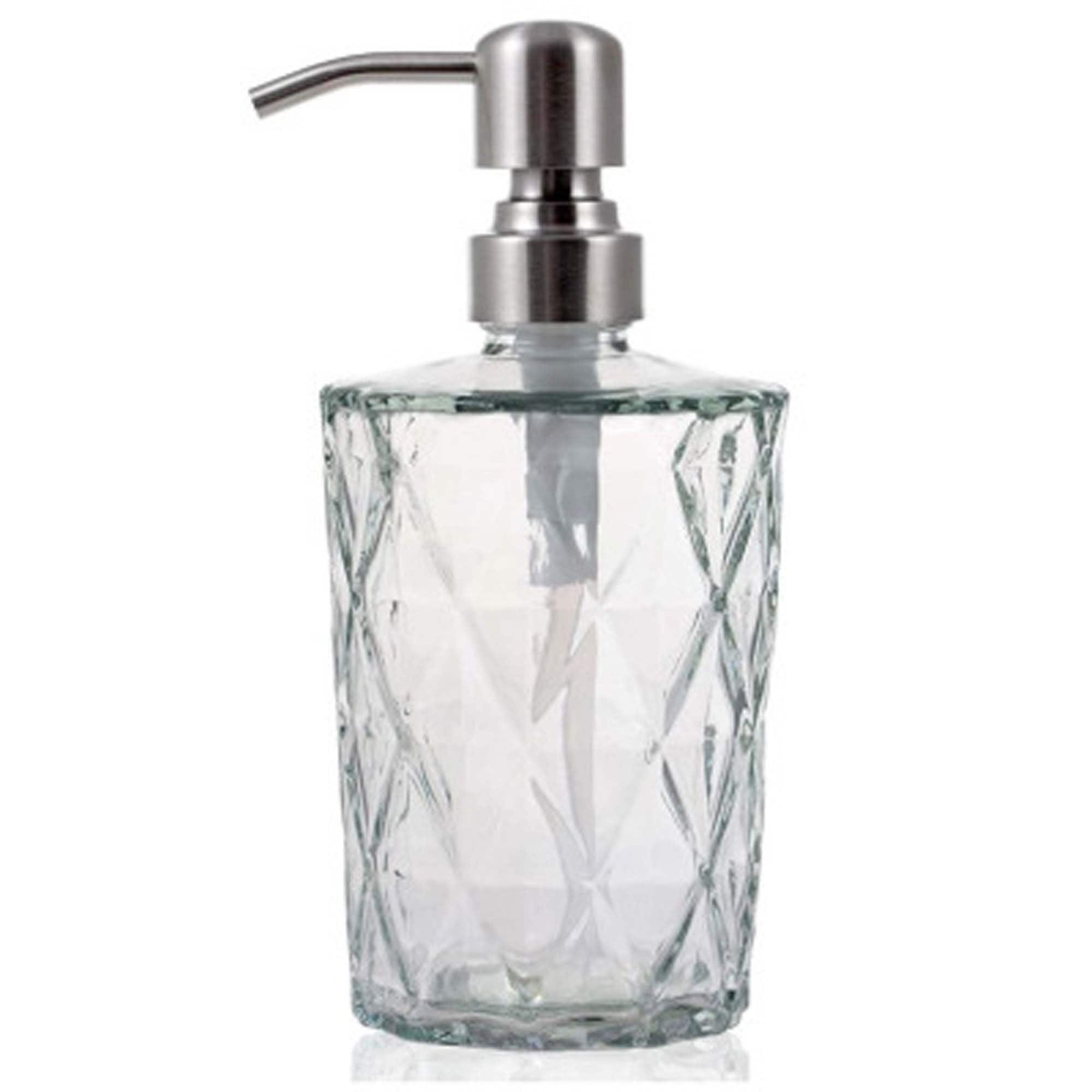 Glass Soap Dispenser With Rust Proof Stainless Steel Pump Etsy UK