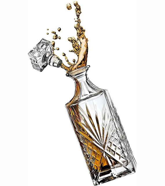 780Ml Whiskey Decanter for Scotch Bourbon Bottle Glass Etsy