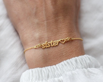 Sister Gift Idea, Sister Bracelet, Sister Birthday Gift, Friendship Bracelet, Gift For Sister, Soul Sister Jewelry, Sterling Silver